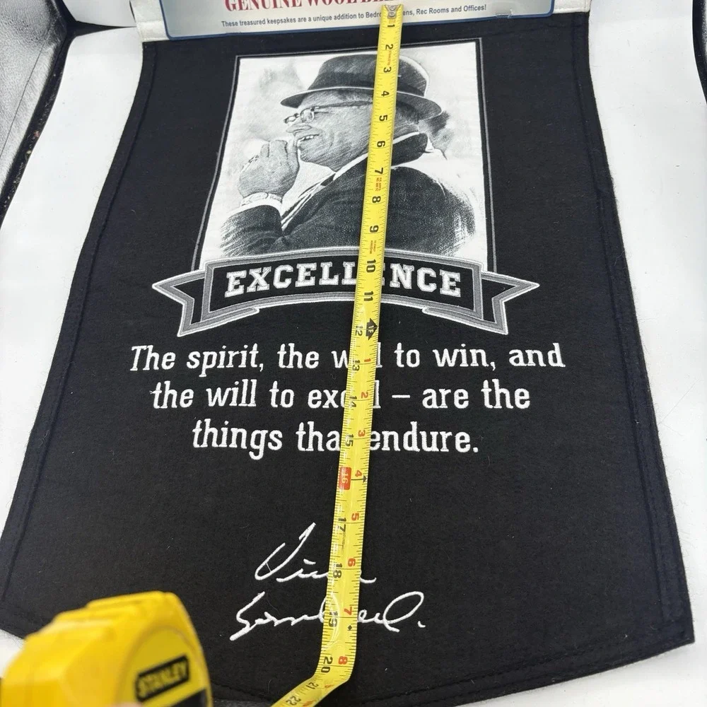 Vince Lombardi Stadium Collection Excellence Wool Banner‎ Green Bay Packers